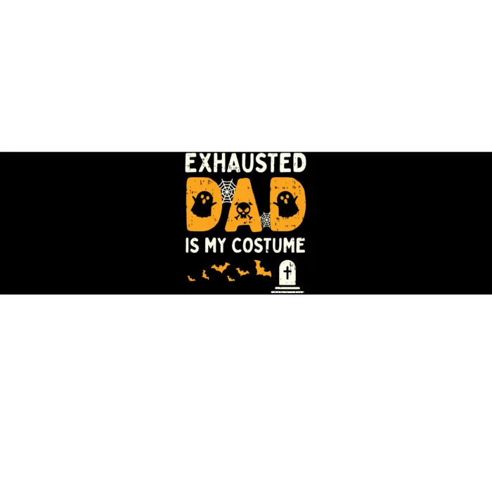 Exhausted Dad Costume Funny Matching Halloween Bumper Sticker