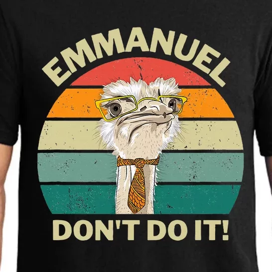 Emmanuel DonT Do It Funny Emu Farm Pajama Set