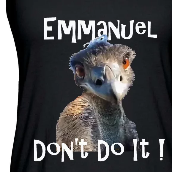 Emmanuel DonT Do It Funny Viral Emu Ladies Essential Flowy Tank