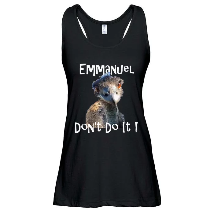 Emmanuel DonT Do It Funny Viral Emu Ladies Essential Flowy Tank