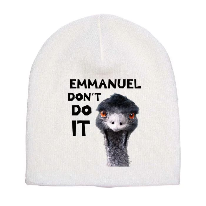 Emmanuel DonT Do It Viral Emu Short Acrylic Beanie