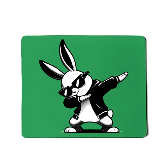 Easter Day Dabbing Bunny Rabbit Hip Hop Easter Baket Mousepad