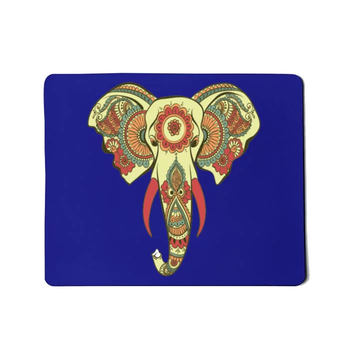 Elephant Dala Design Print Yoga Meditation Gift Mousepad