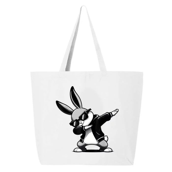 Easter Day Dabbing Bunny Rabbit Hip Hop Easter Basket 25L Jumbo Tote