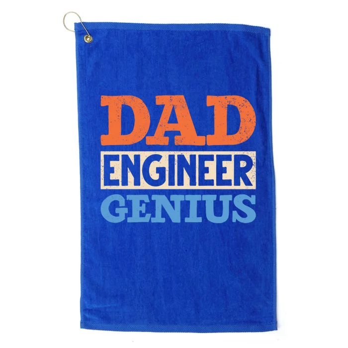 Engineer Dads Dad Engineer Genius Engineering Dad Gift Platinum Collection Golf Towel