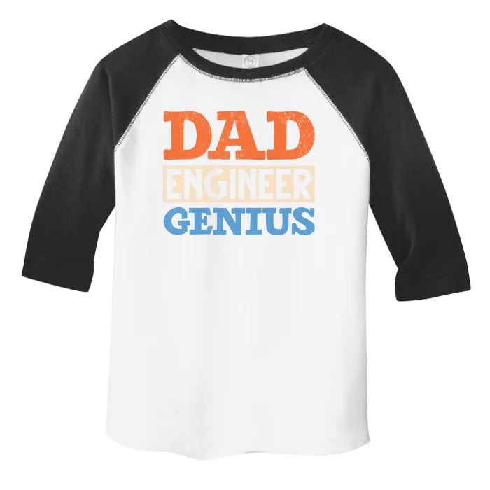 Engineer Dads Dad Engineer Genius Engineering Dad Gift Toddler Fine Jersey T-Shirt