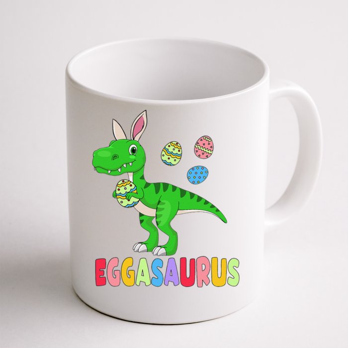 Easter Dinosaur Dino Easter Eggs Basket Cute Front & Back Coffee Mug