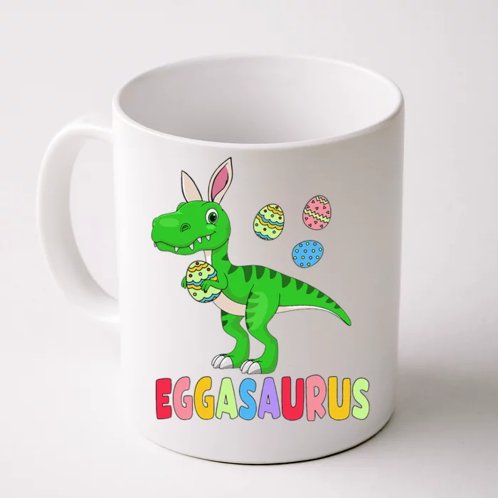 Easter Dinosaur Dino Easter Eggs Basket Cute Front & Back Coffee Mug