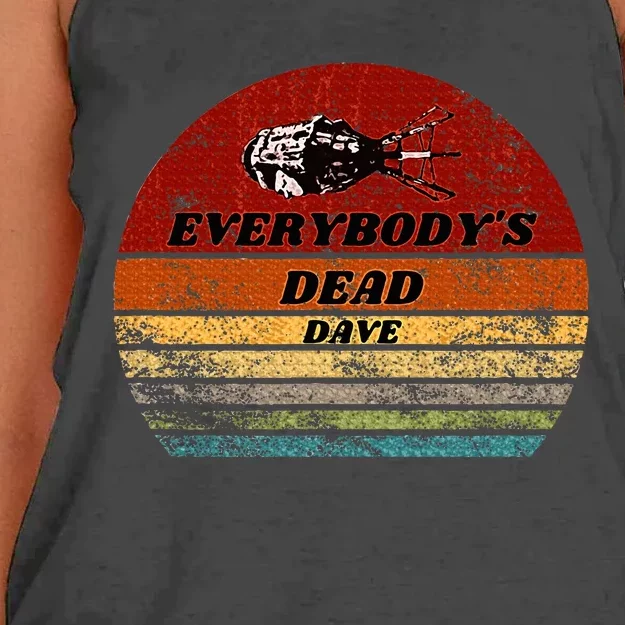 Everybodys Dead Dave Women's Knotted Racerback Tank