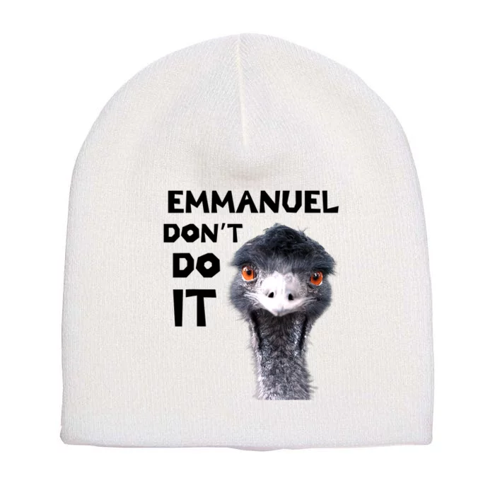 Emmanuel Don't Do It Viral Emu Short Acrylic Beanie