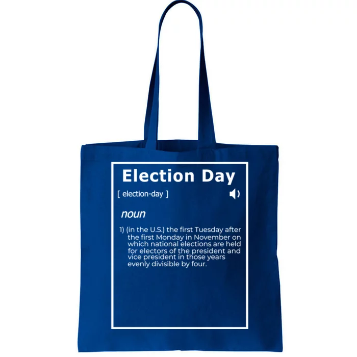 Election Day Definition Gift Tote Bag