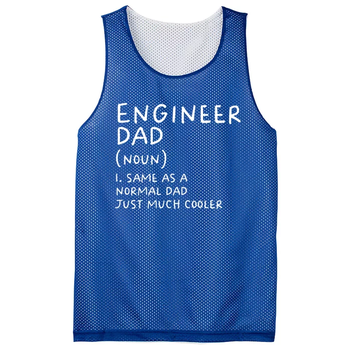 Engineer Dad Definition Funny Engineering Gift Mesh Reversible Basketball Jersey Tank