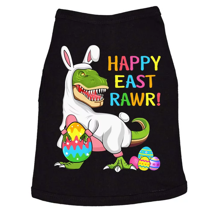 Easter Day Dinosaur Funny Happy Eastrawr T Rex Easter Doggie Tank