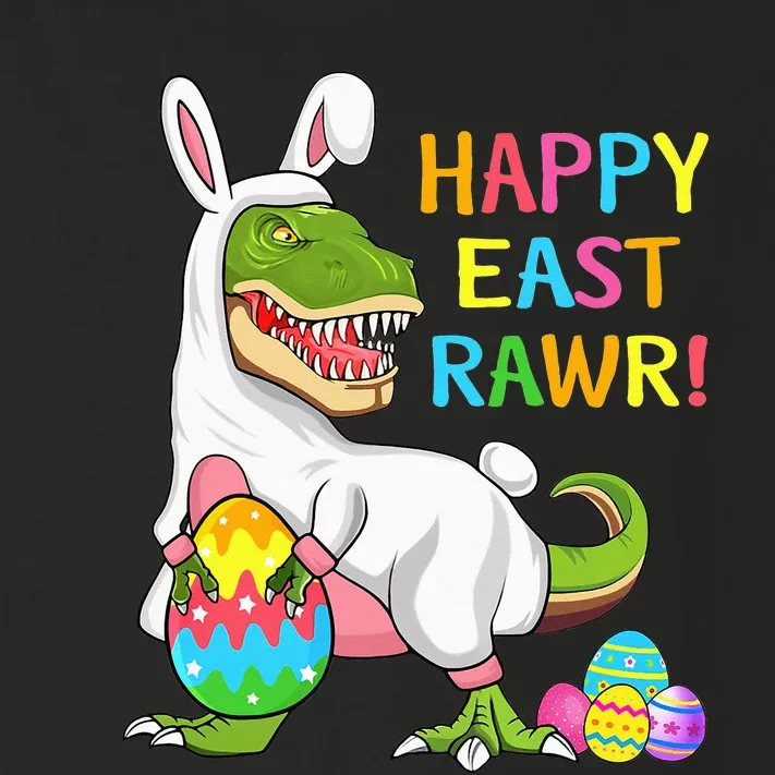 Easter Day Dinosaur Funny Happy Eastrawr T Rex Easter Toddler Long Sleeve Shirt