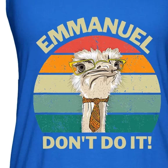 Emmanuel DonT Do It Ladies Essential Flowy Tank