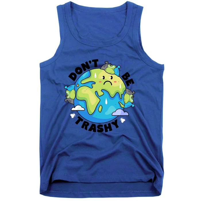 Earth Day Dont Be Trashy Recycle Recycling Retro Vintage Cool Gift Tank Top