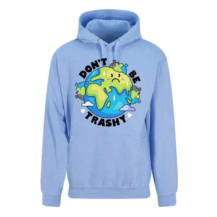 Earth Day Dont Be Trashy Recycle Recycling Retro Vintage Cool Gift Unisex Surf Hoodie