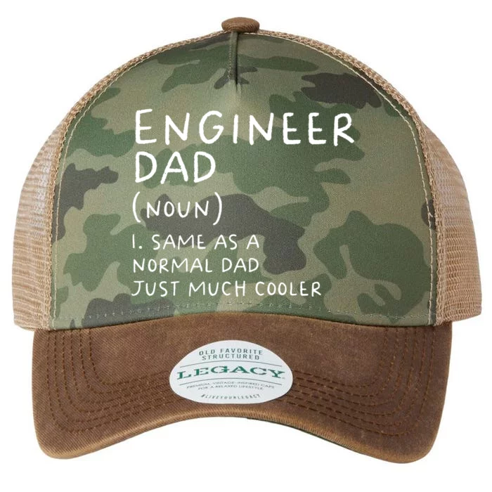 Engineer Dad Definition Funny Engineering Legacy Tie Dye Trucker Hat