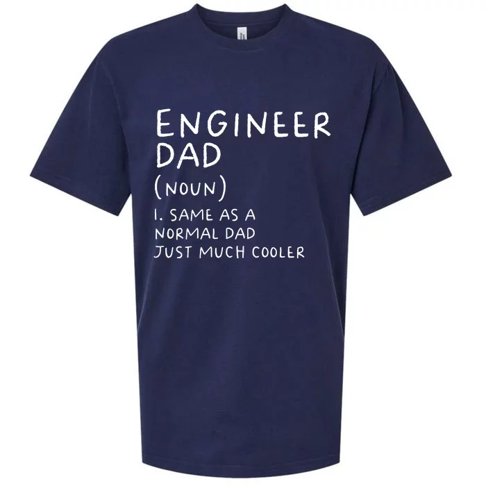 Engineer Dad Definition Funny Engineering Sueded Cloud Jersey T-Shirt