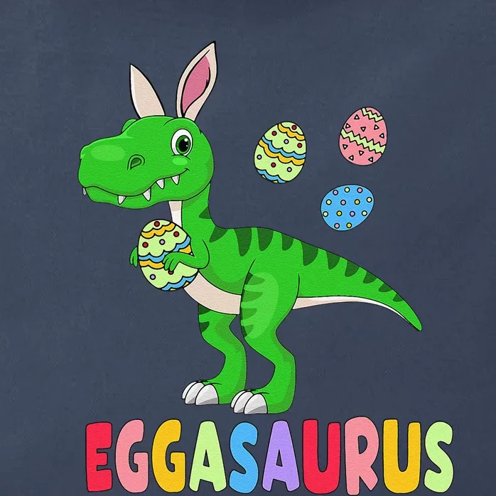 Easter Dinosaur Dino Easter Eggs Basket Cute Zip Tote Bag