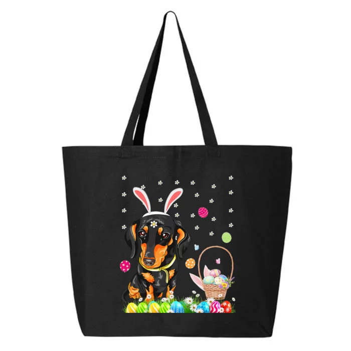 Easter Dog Dachshund With Easter Eggs Basket 25L Jumbo Tote