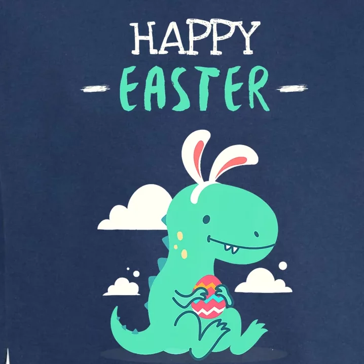 Easter Day Dino Easter Outfits Dinosaur Easter Garment-Dyed Sweatshirt