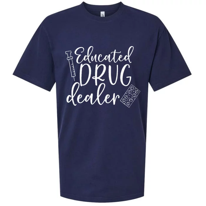 Educated Drug Dealer Sarcastic Nurse Doctor Sueded Cloud Jersey T-Shirt