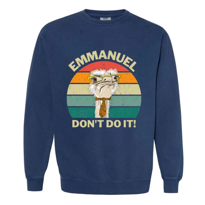 Emmanuel DonT Do It Funny Emu Farm Garment-Dyed Sweatshirt