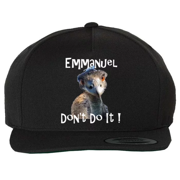 Emmanuel Dont Do It Funny Viral Emu Wool Snapback Cap