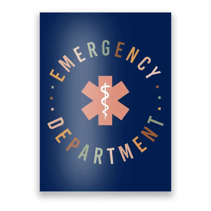 Emergency Department Er Ed Emergency Room Nurse Trauma Nurse Poster