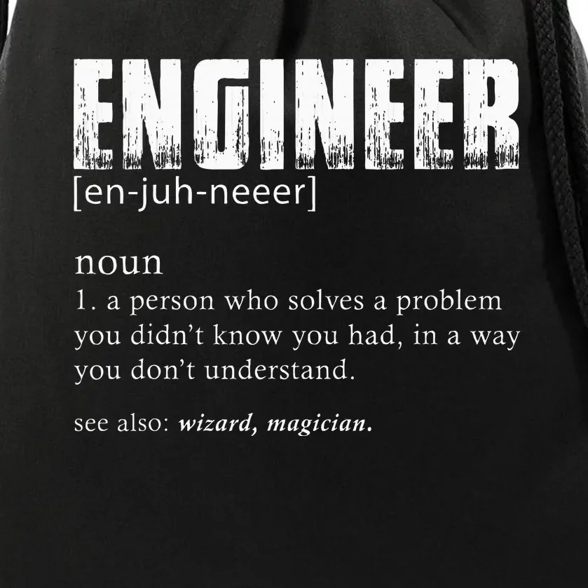 Engineer Definition Drawstring Bag