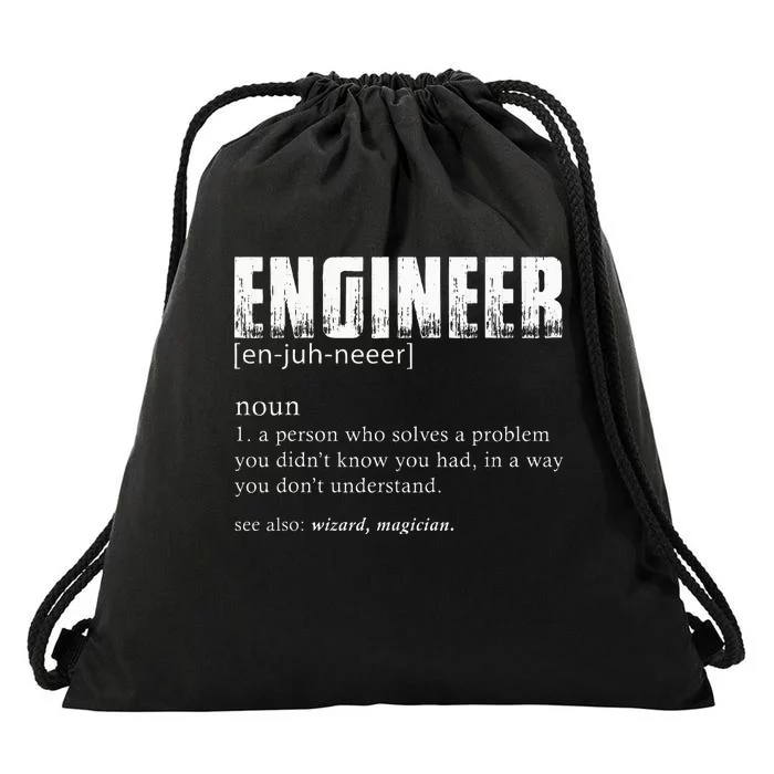 Engineer Definition Drawstring Bag