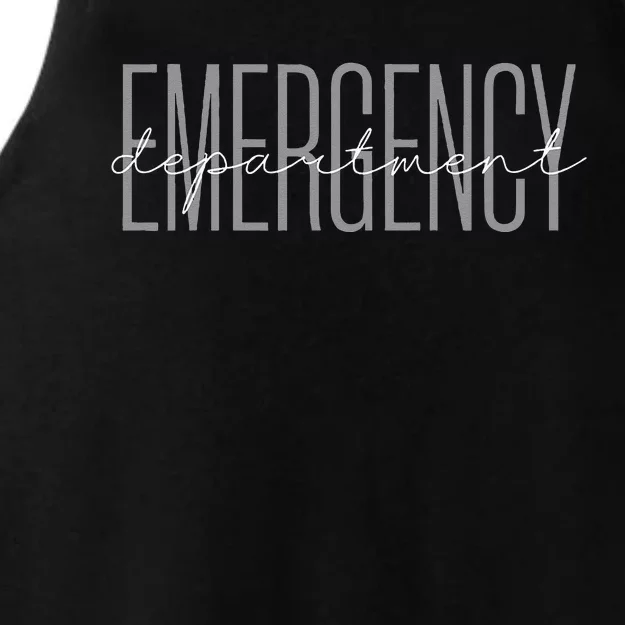 Emergency Department Emergency Room Healthcare Nursing Ladies Tri-Blend Wicking Tank