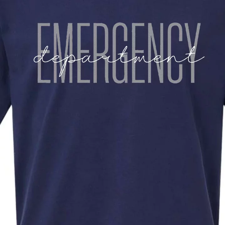 Emergency Department Emergency Room Healthcare Nursing Sueded Cloud Jersey T-Shirt