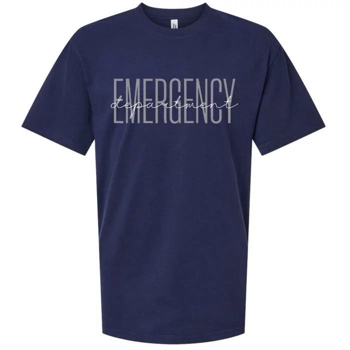 Emergency Department Emergency Room Healthcare Nursing Sueded Cloud Jersey T-Shirt