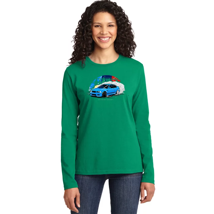 E46 Drifting Ladies Long Sleeve Shirt