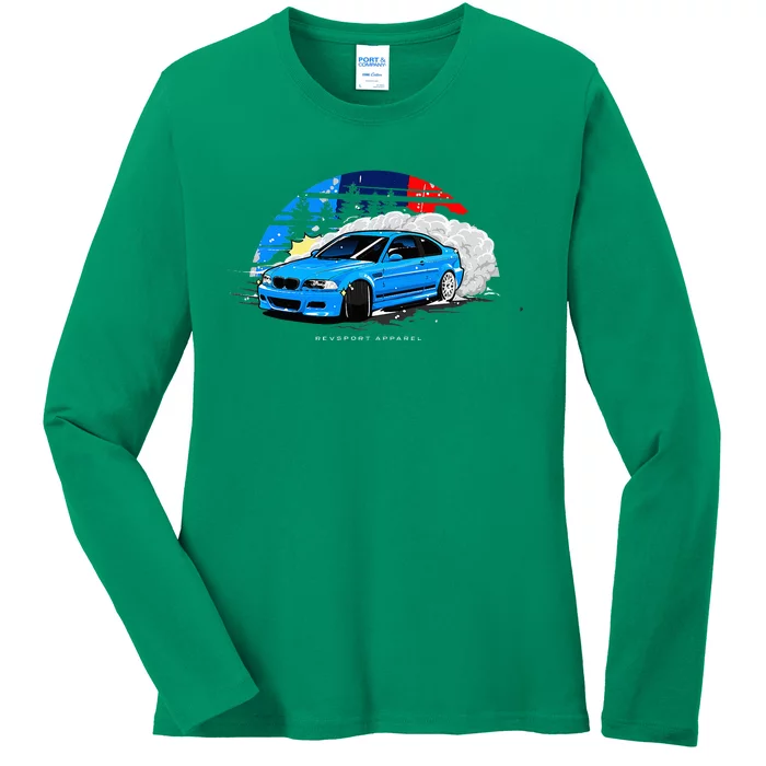 E46 Drifting Ladies Long Sleeve Shirt