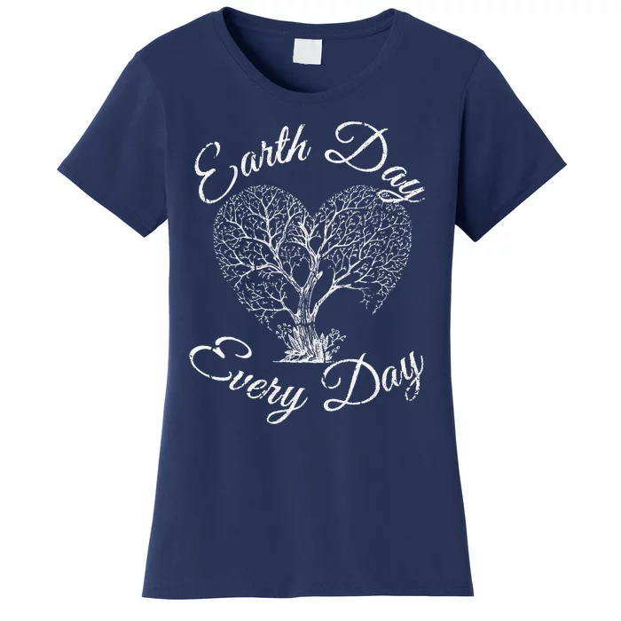 EARTH DAY EVERY DAY Earth Day Love Heart Tree Women Women's T-Shirt