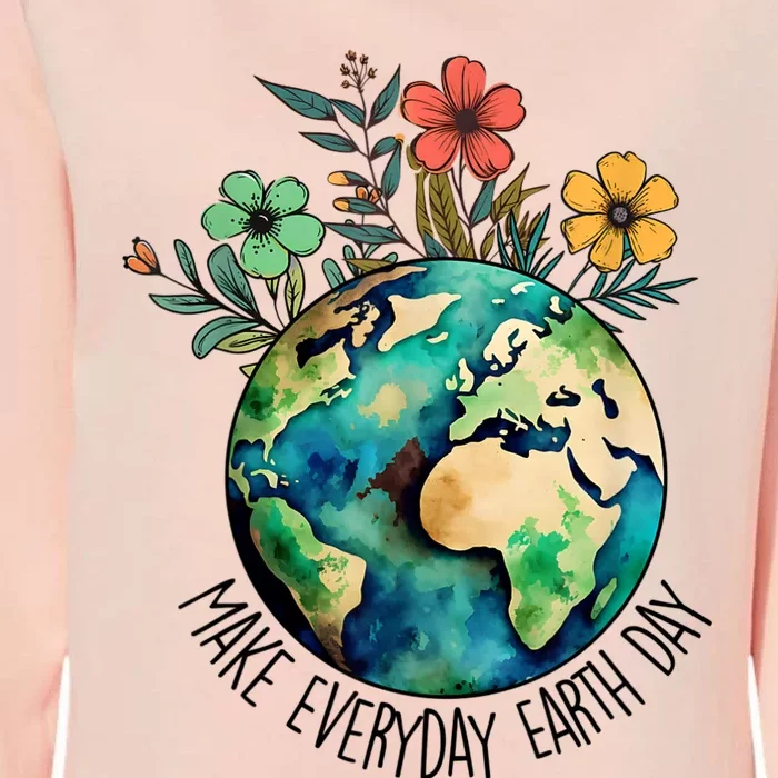 Earth Day Every Day Happy Earth Day 2024 Womens California Wash Sweatshirt