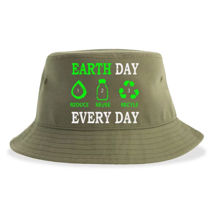 Earth Day Every Day Environmentalist Sustainable Bucket Hat