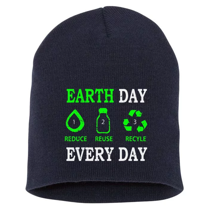 Earth Day Every Day Environmentalist Short Acrylic Beanie