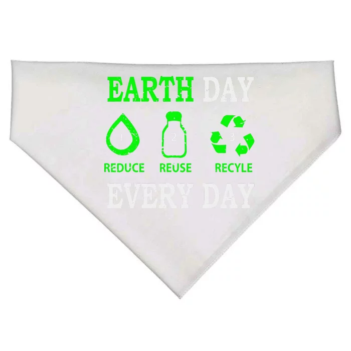 Earth Day Every Day Environmentalist USA-Made Doggie Bandana