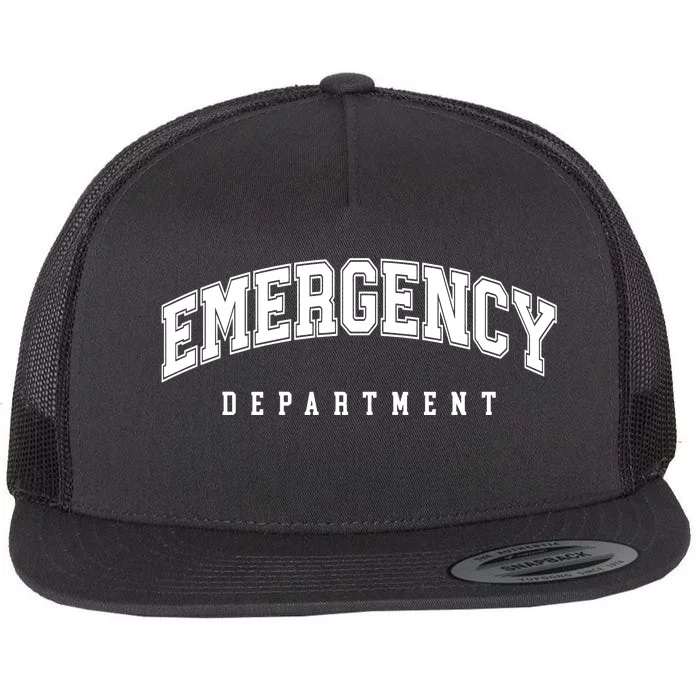 Emergency Department Er Nurse Flat Bill Trucker Hat