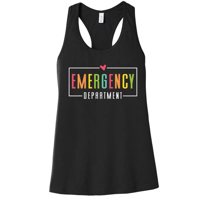 Emergency Department Emergency Room Healthcare Women's Racerback Tank