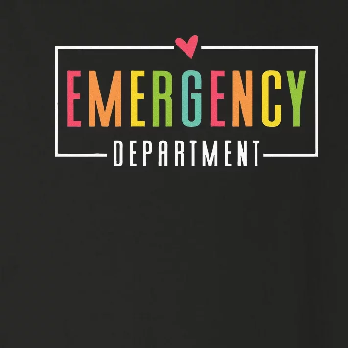 Emergency Department Emergency Room Healthcare Toddler Long Sleeve Shirt