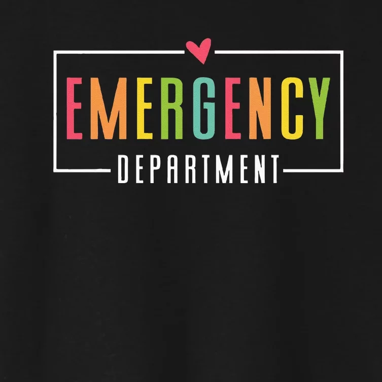 Emergency Department Emergency Room Healthcare Women's Crop Top Tee