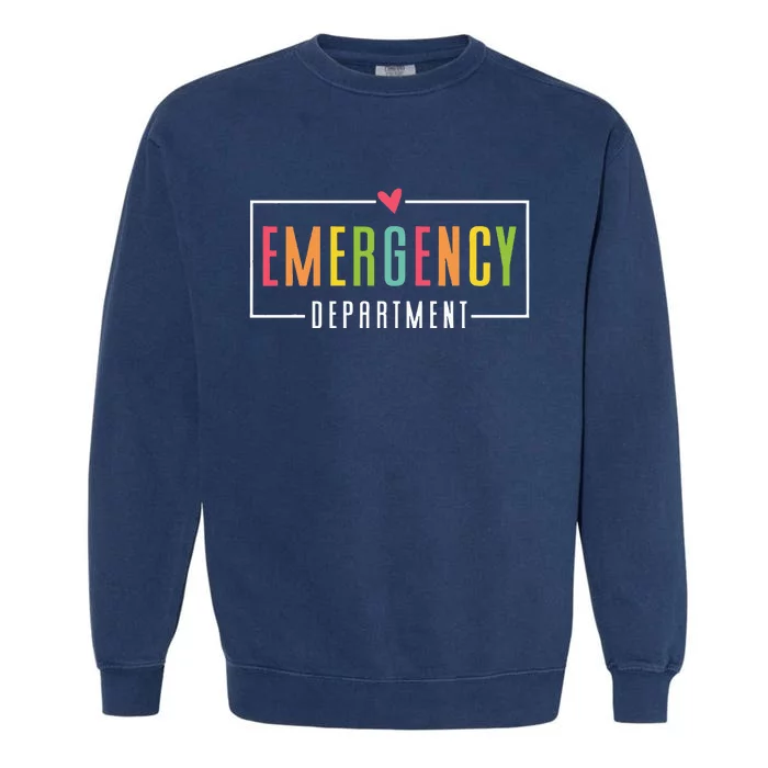 Emergency Department Emergency Room Healthcare Garment-Dyed Sweatshirt