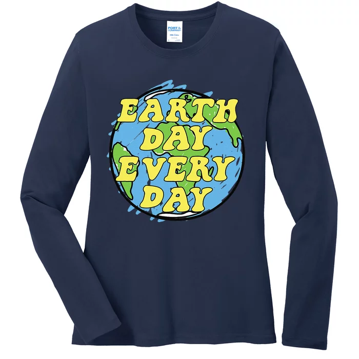 Earth Day Every Day Gift Ladies Long Sleeve Shirt