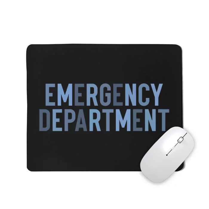 Emergency Department ER Nurse Health Care Mousepad