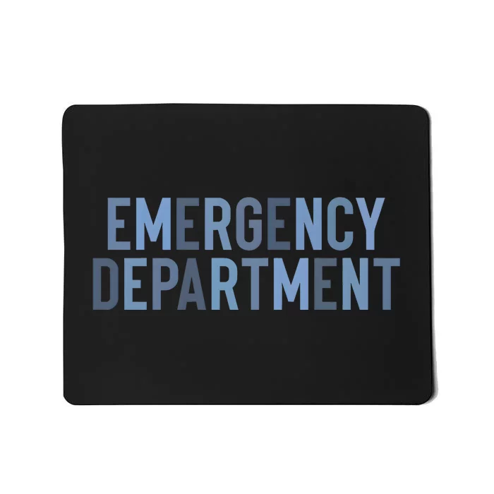 Emergency Department ER Nurse Health Care Mousepad